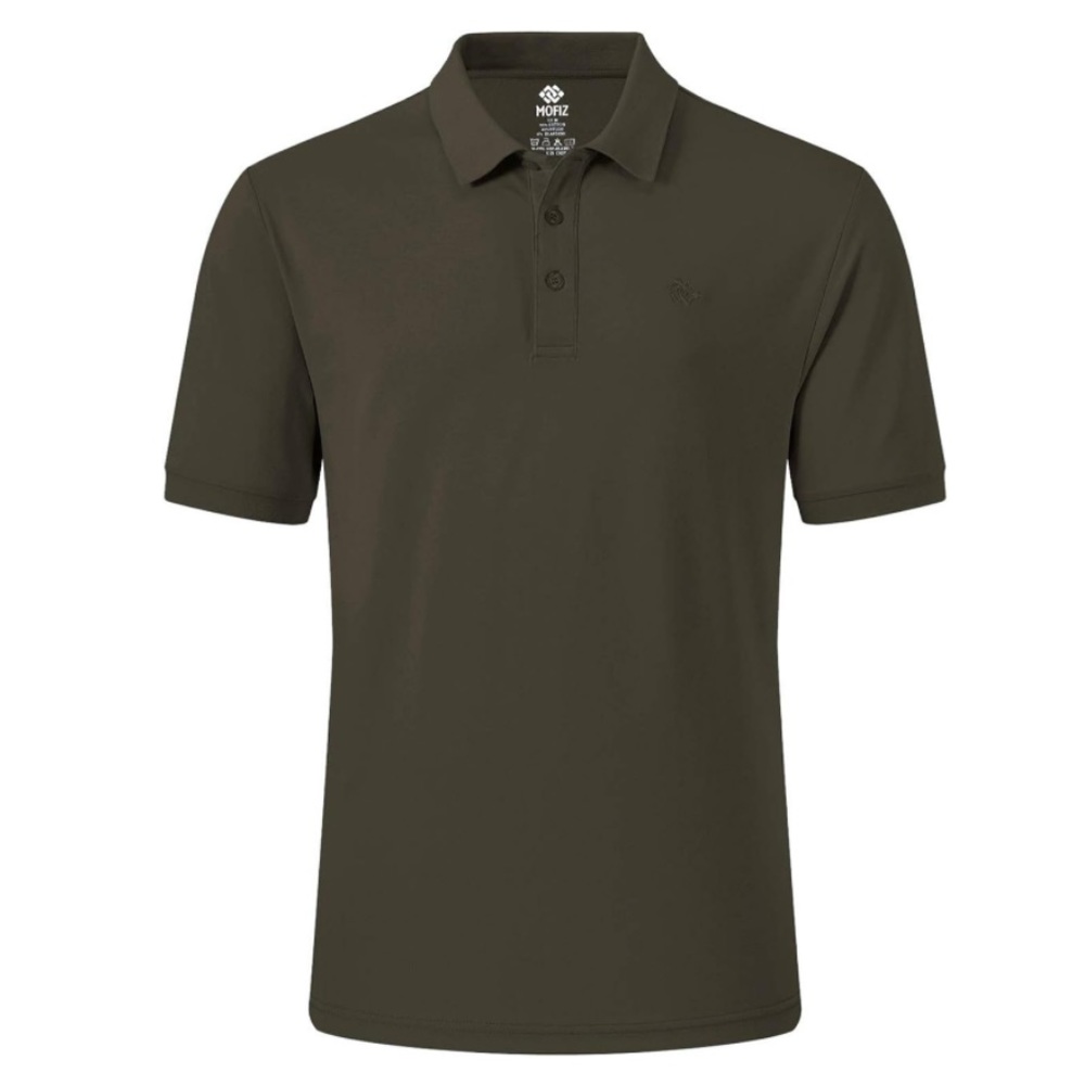 MoFiz Men's Golf Polo Shirt Olive Green  size XL
